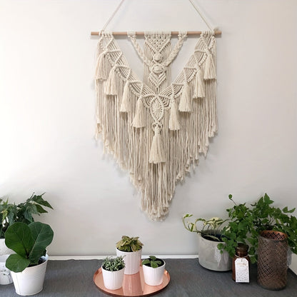 Bohemian Macrame Wall Hanging Handcrafted