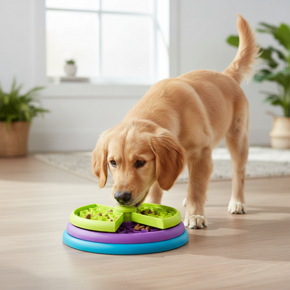 Slow Feeder Dog Bowl Interactive Puzzle Food