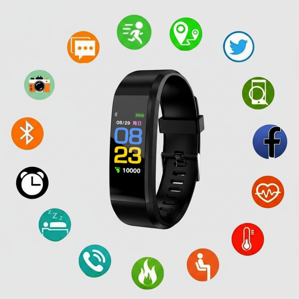 Fitness Tracker Smartwatch Wristband