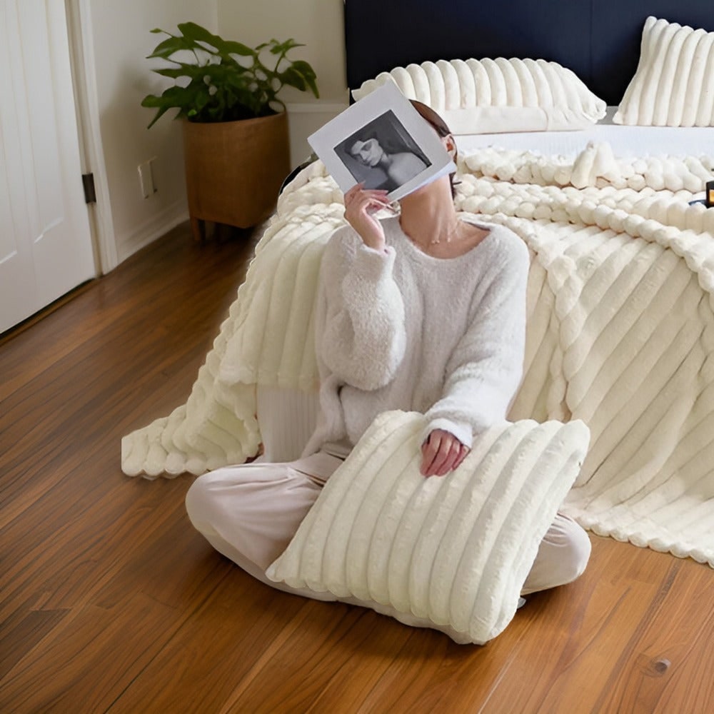 Fleece Throw Blanket Soft Cozy Plush Large