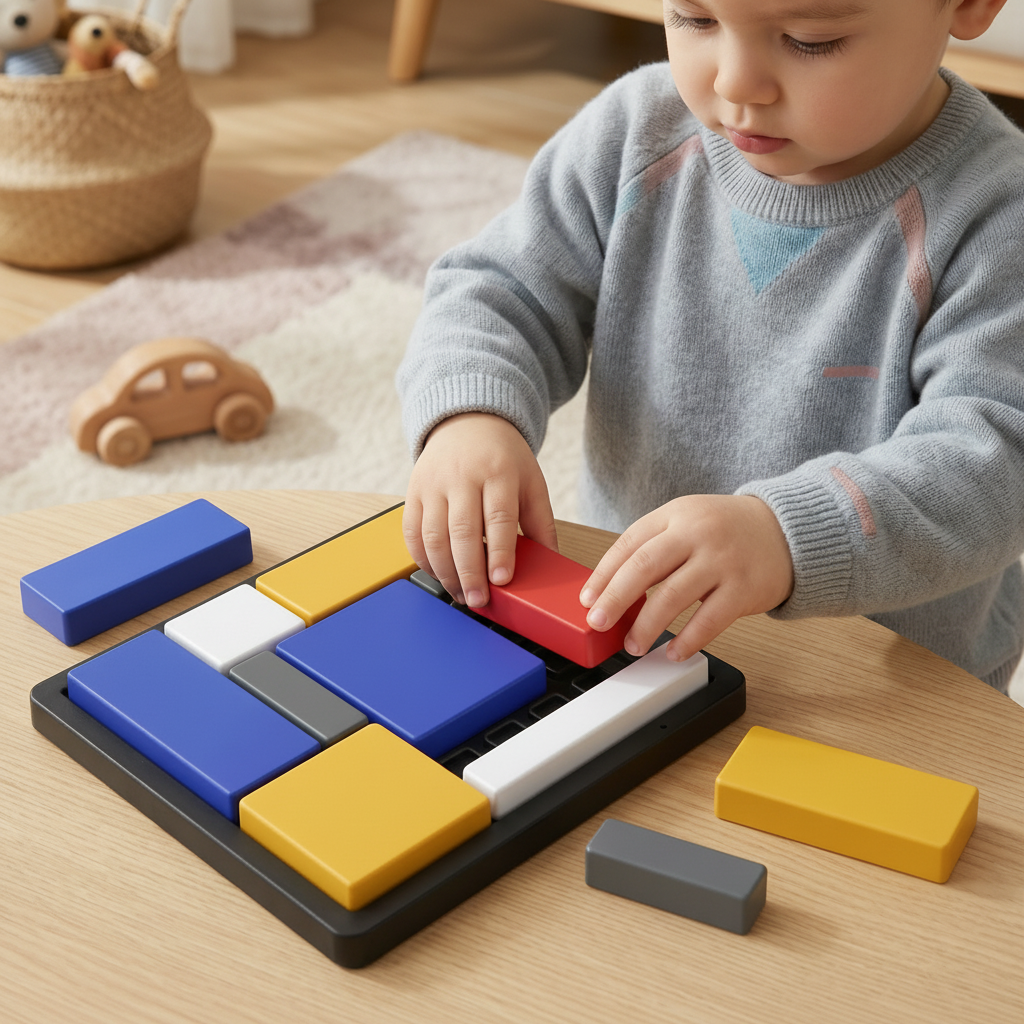 Wooden Puzzle Blocks Shape Sorting Brain Toy