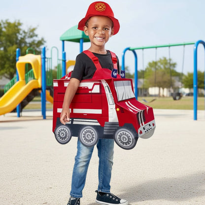 Halloween Costumes Kids Firefighter Truck