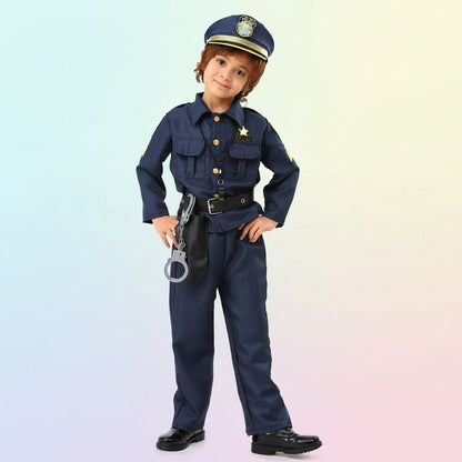 Halloween Costumes Kids Police Uniform Role