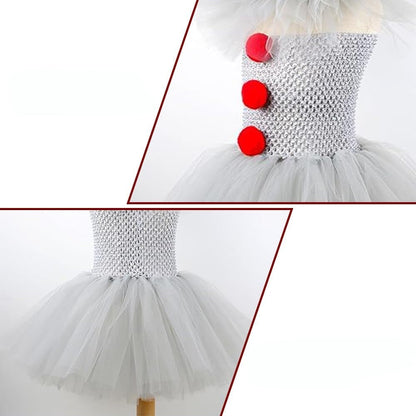 Halloween Costumes Clown Dress Tutu Party
