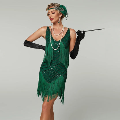 Halloween Costumes Womens Flapper Fringe