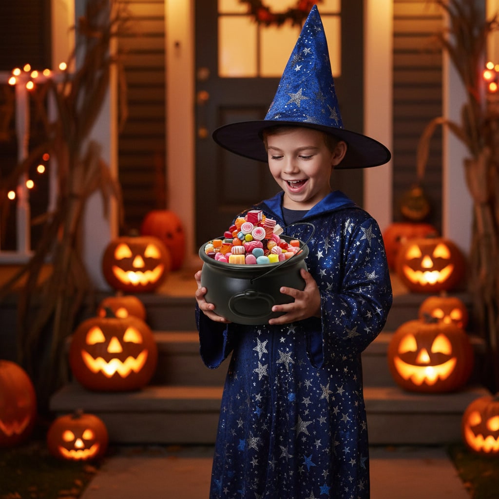 Halloween Decoration Cauldron Trick Or Treat