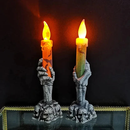 Halloween Decoration Skull Candle Holders