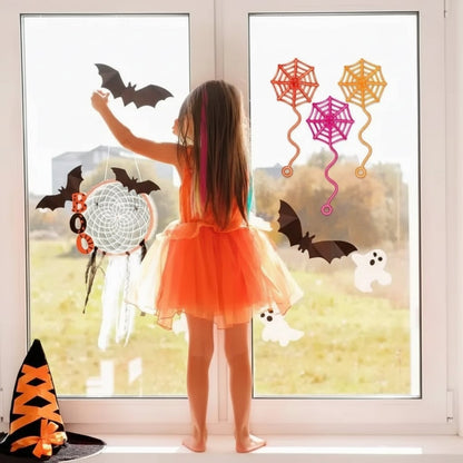 Halloween Decoration Spider Web Window