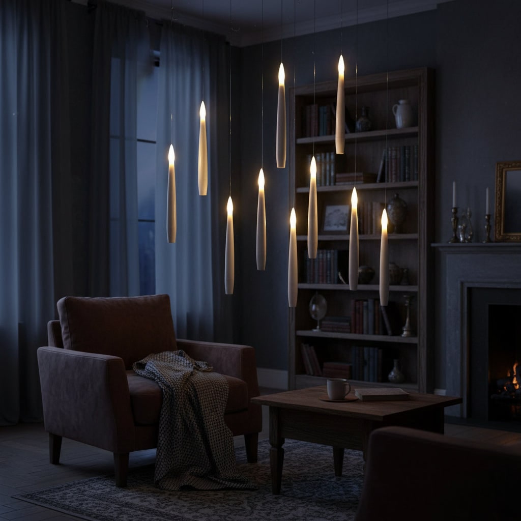Halloween Decorations Floating Candles LED