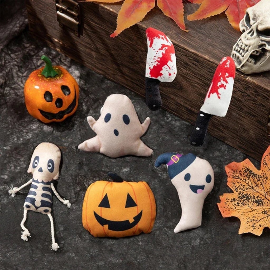 Halloween Toys Interactive Plush Cat Toy Fun