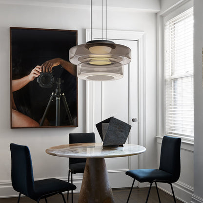 Glass Pendant Lamp Bauhaus Style Hanging