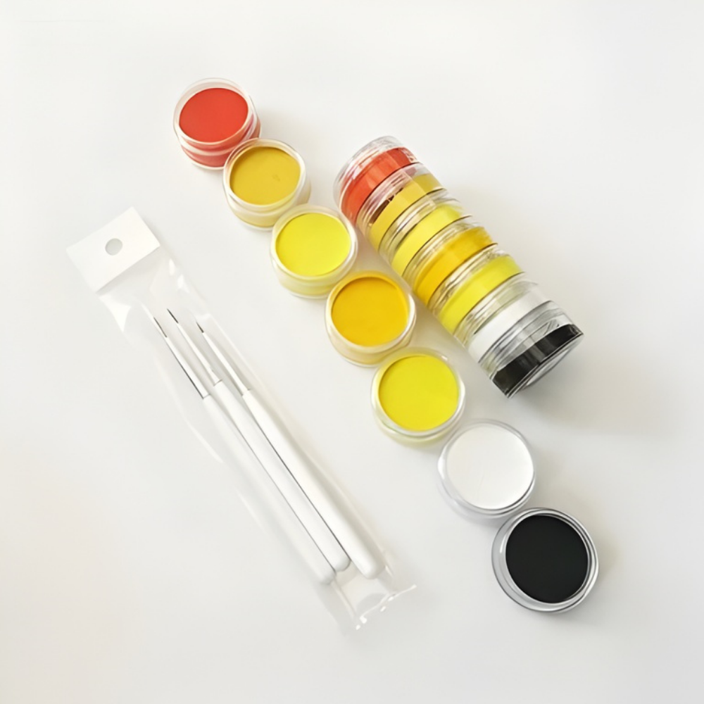 World Cup Rainbow Face Paint Set Neon