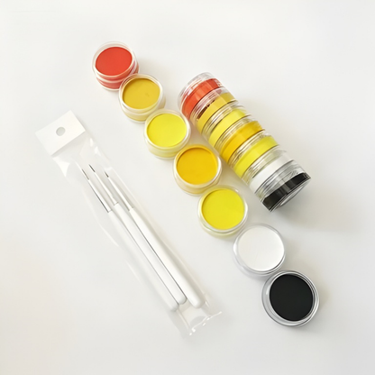 World Cup Rainbow Face Paint Set Neon
