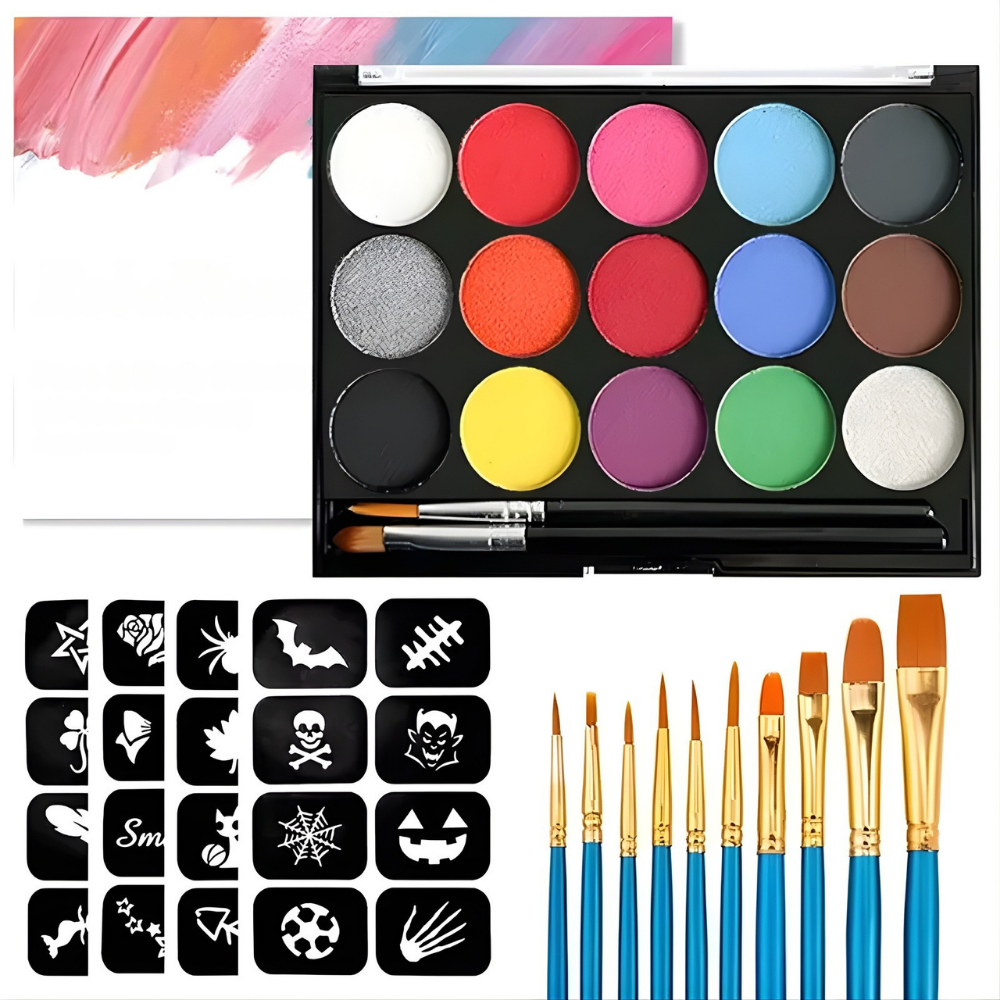 Soccer Ball Face Paint Kit 15 Color