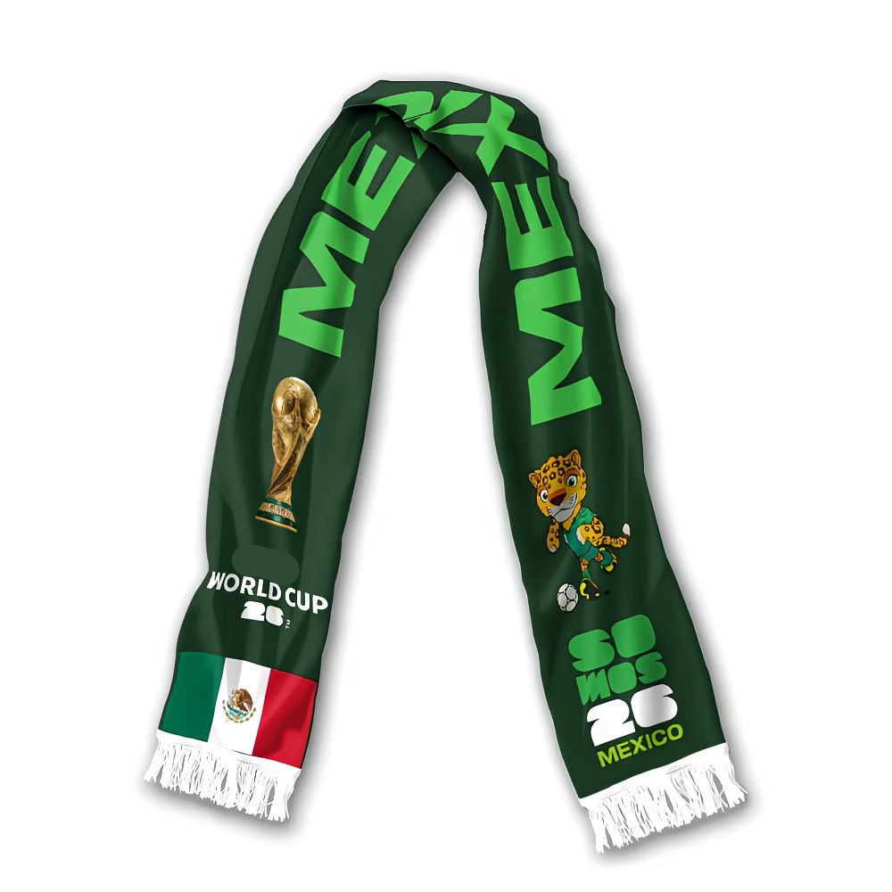Soccer Scarf Mexico Flag World Cup Fan