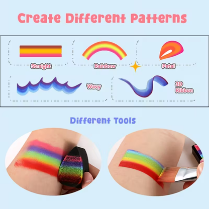 Rainbow Body Paint Set Creative Face Body