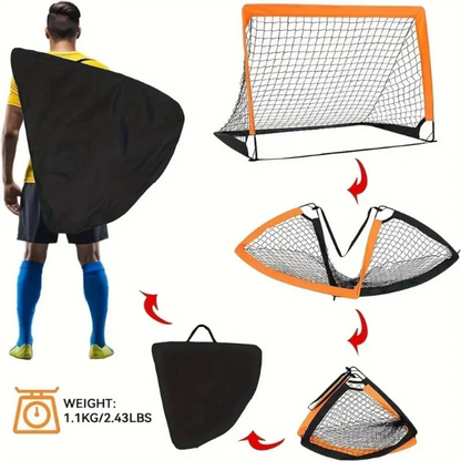 Portable Soccer Net Easy Setup Backyard