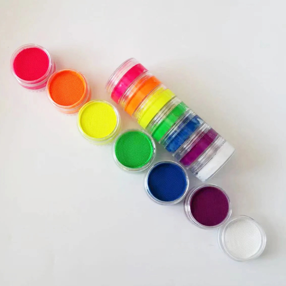 Body Paint Set Rainbow Split Cake Design
