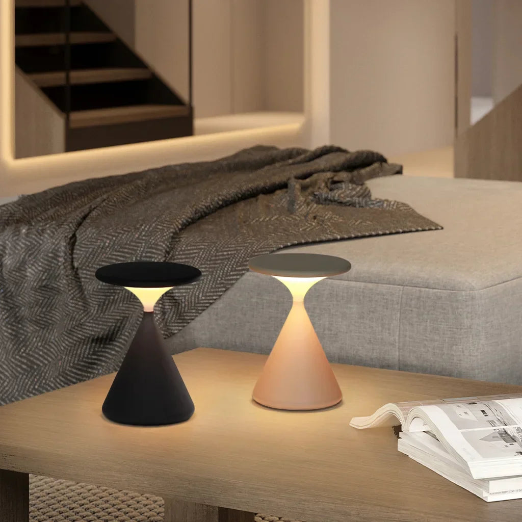 Aurora Wireless Table Lamp Hourglass Design