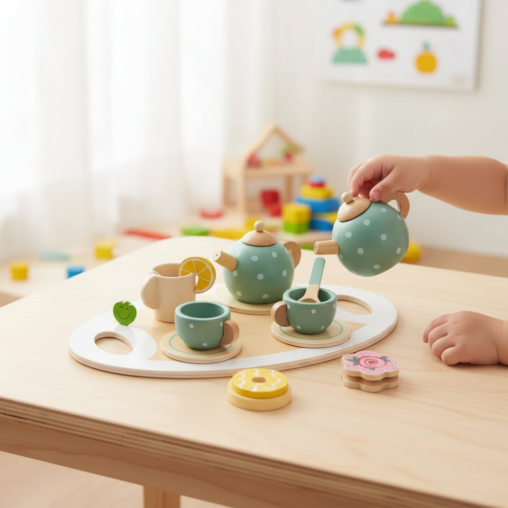 Kids Tea Set Fine Motor Skills Toy