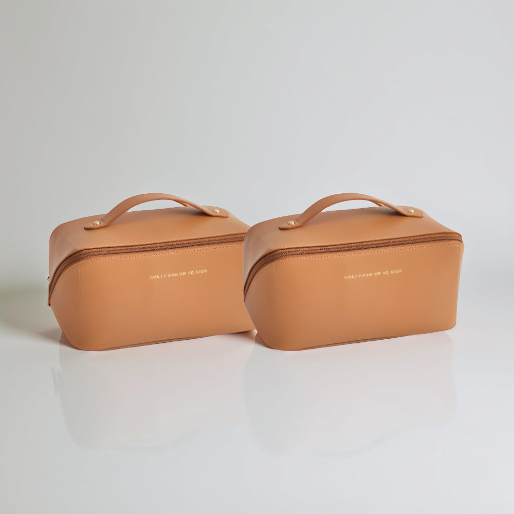 Makeup Bag Travel Organizer PU Shell