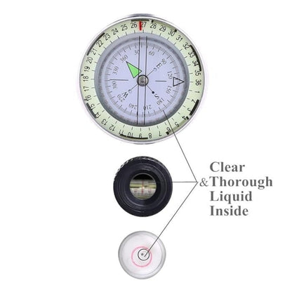 Lensatic Compass Outdoor Navigation Portable