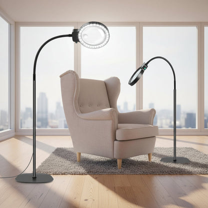 Magnifying Lamp LED Reading Glass Desk Mount