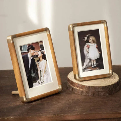Brooks Tabletop Photo Frame Vintage Wood &