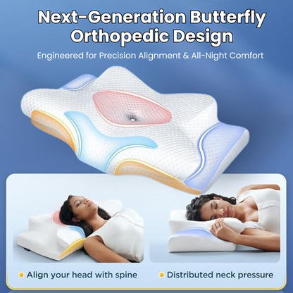 Memory Foam Ergonomic Sleep Support Pillow