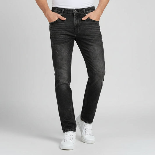 Men's Casual Denim Jeans Pockets Fit