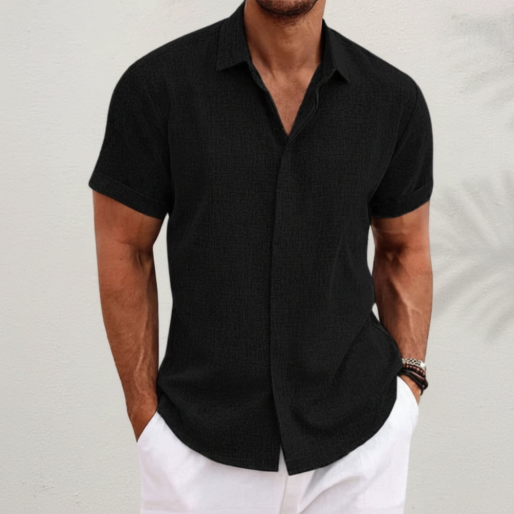 Men's Summer Shirt Casual Button Up Everyday