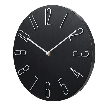 Wall Clock Silent Round Home Office Decor
