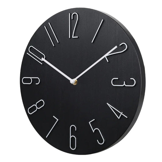 Wall Clock Silent Round Home Office Decor
