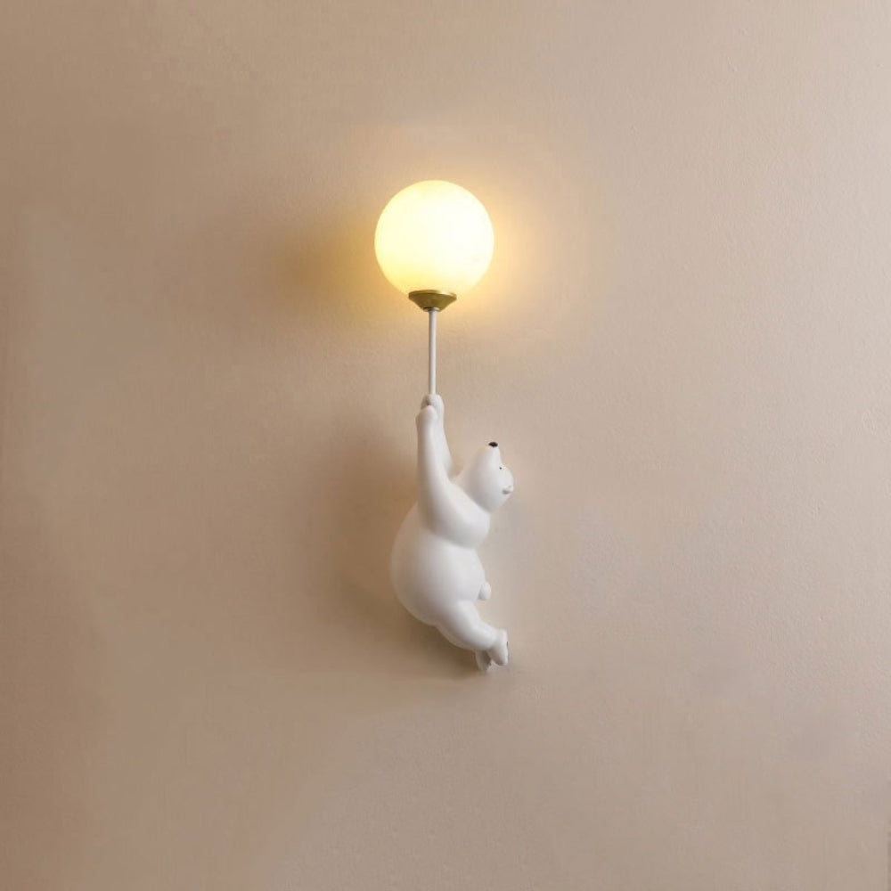 Modern Wall Lamp Cute Bear Design Home