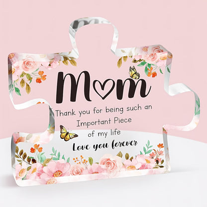 Mothers Day Acrylic Display Puzzle Shape