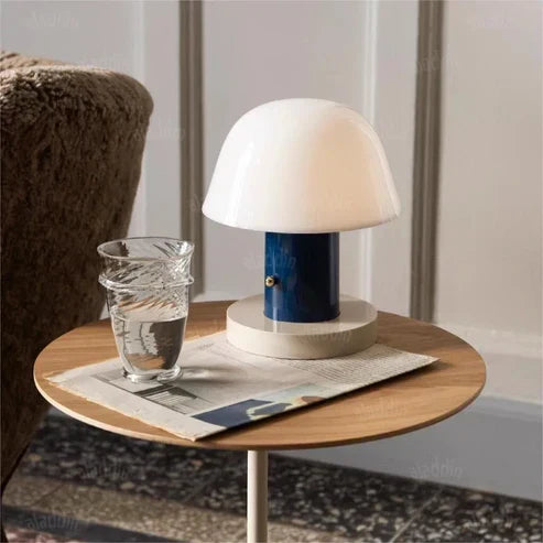 Mushroom Table Lamp Modern Rechargeable LED