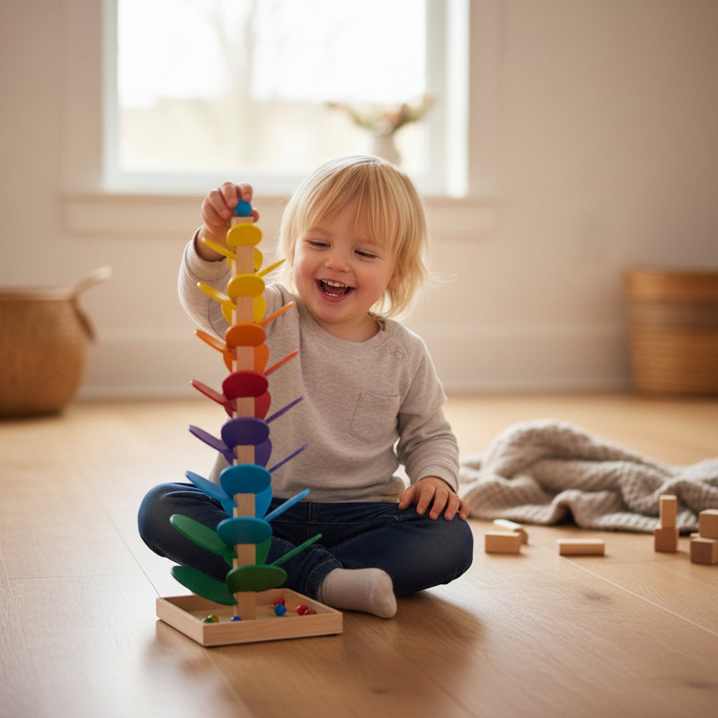 Musical Tree Toy Toddlers Colorful Wooden