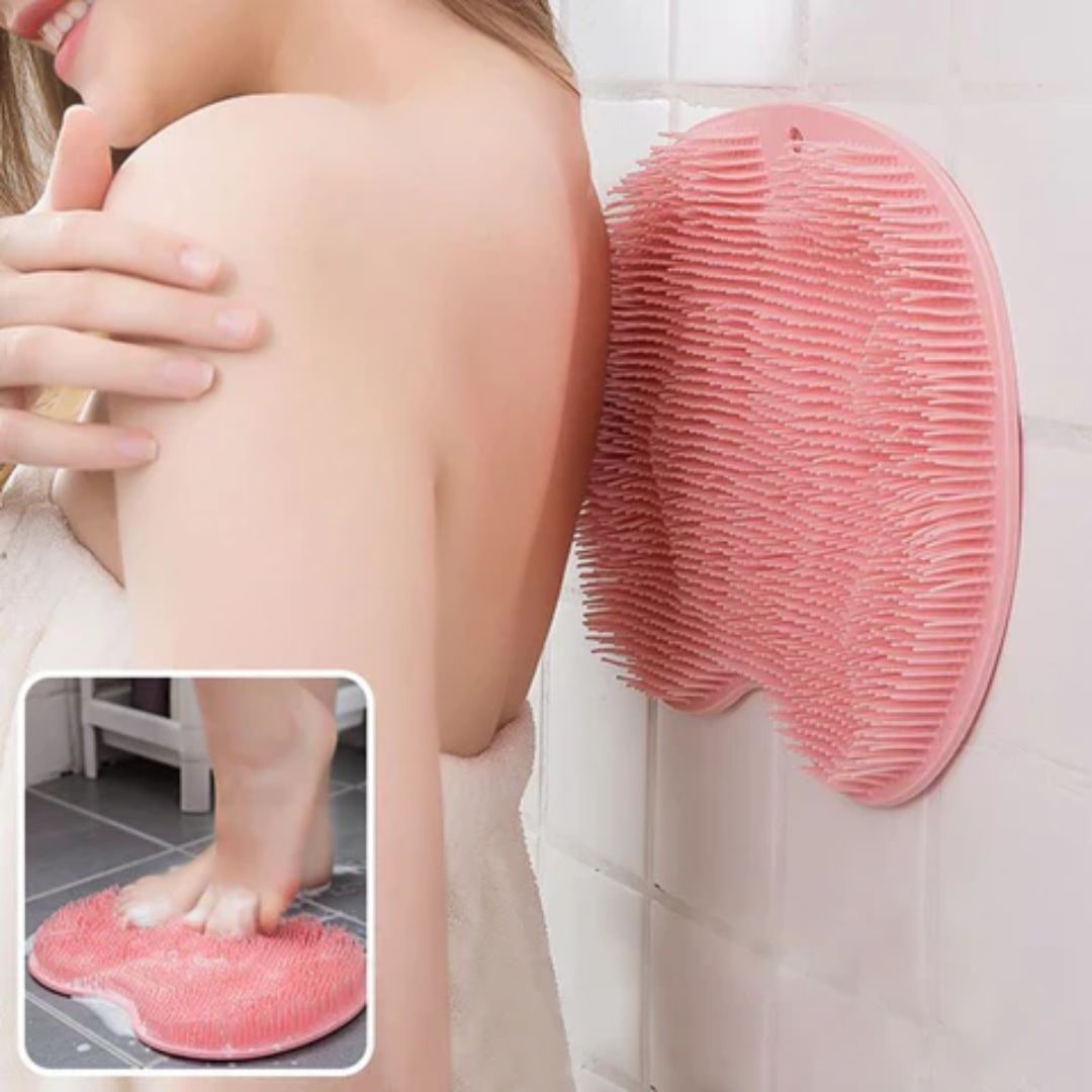 Non Slip Bath Mat Scrub Foot Back