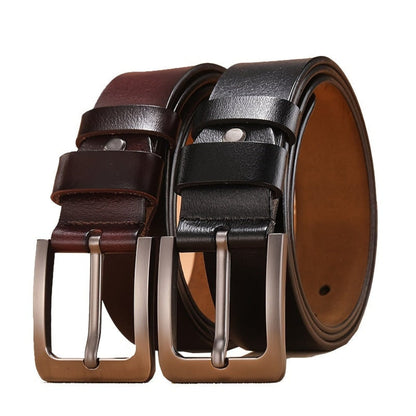 Pin Buckle Leather Belt Durable Casual
