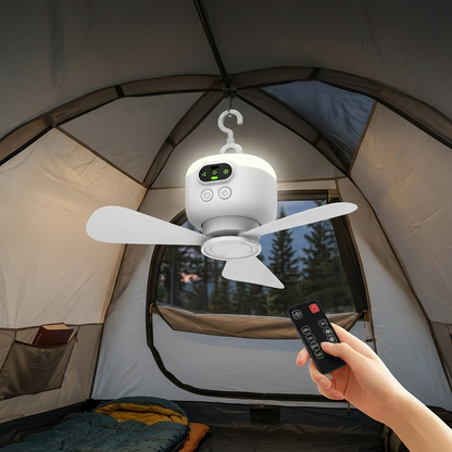 Portable Fan Camping Remote Control Hanging