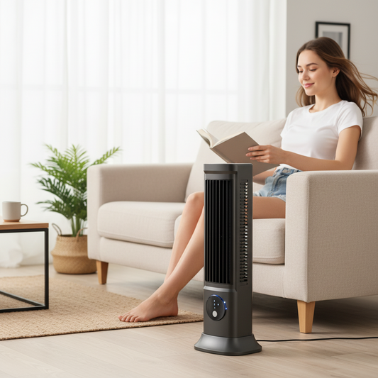 Portable Tower Cooling Fan Oscillating LED