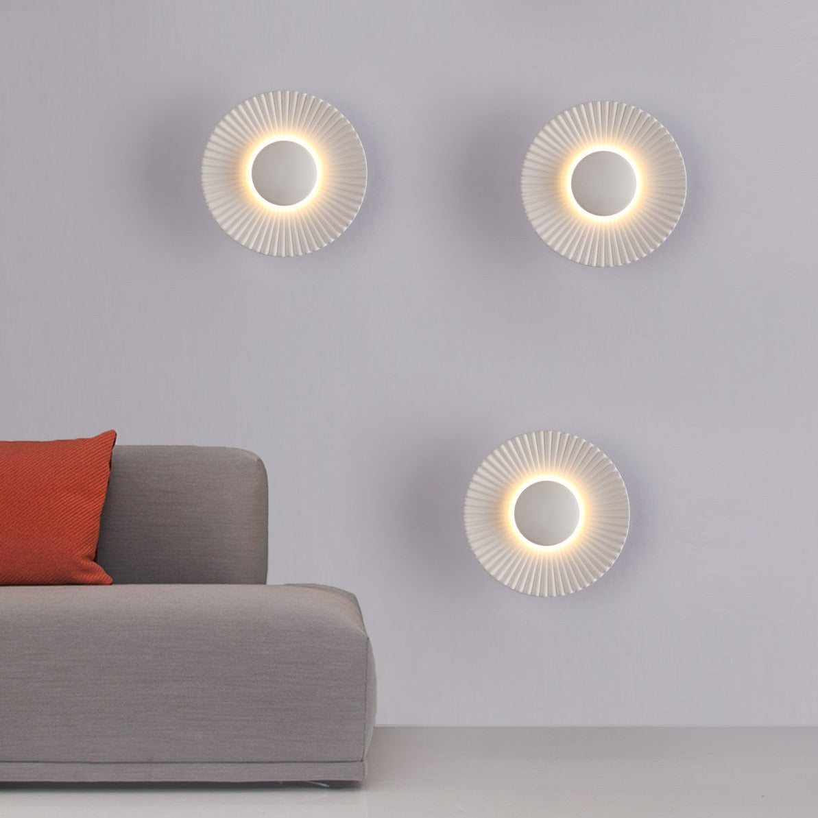 Hasna Sunray Wall Lamp Modern Metallic Sun