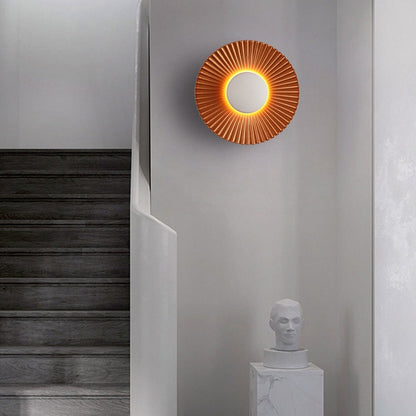 Hasna Sunray Wall Lamp Modern Metallic Sun