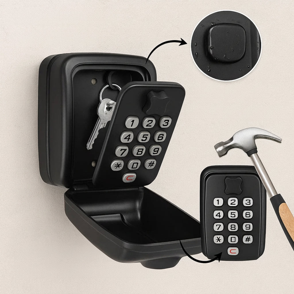 Key Lock Box Wall Mounted Outdoor Waterproof