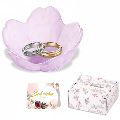 Mothers Day Flower Jewelry Dish Ceramic Ring