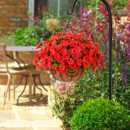 Silk Flowers Hanging Basket Indoor Outdoor