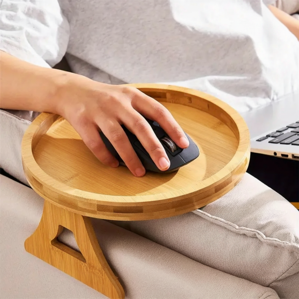 Sofa Side Table Armrest Tray Adjustable