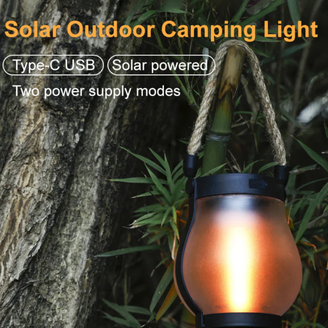 Solar Powered Lantern Outdoor Light Hanging