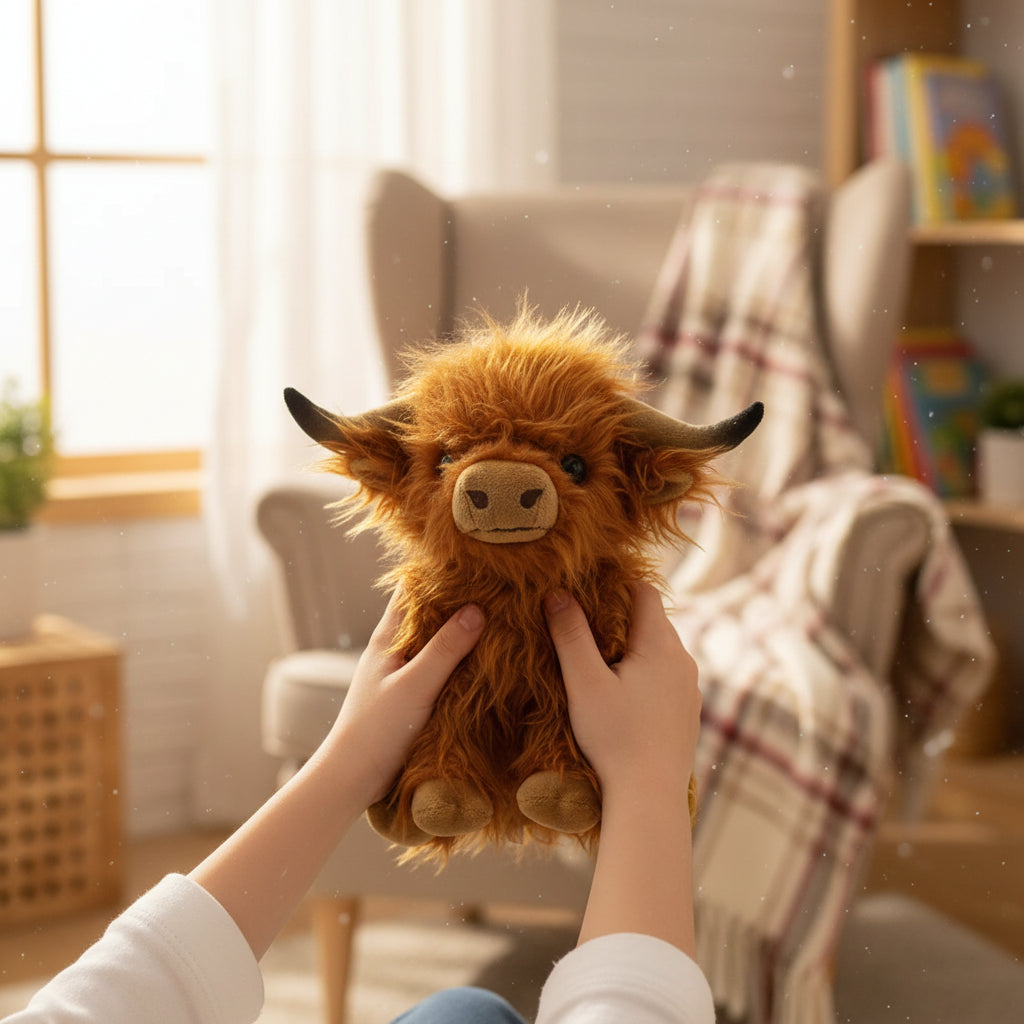 Stuffed Animal Plush Toy Highland Cow Soft