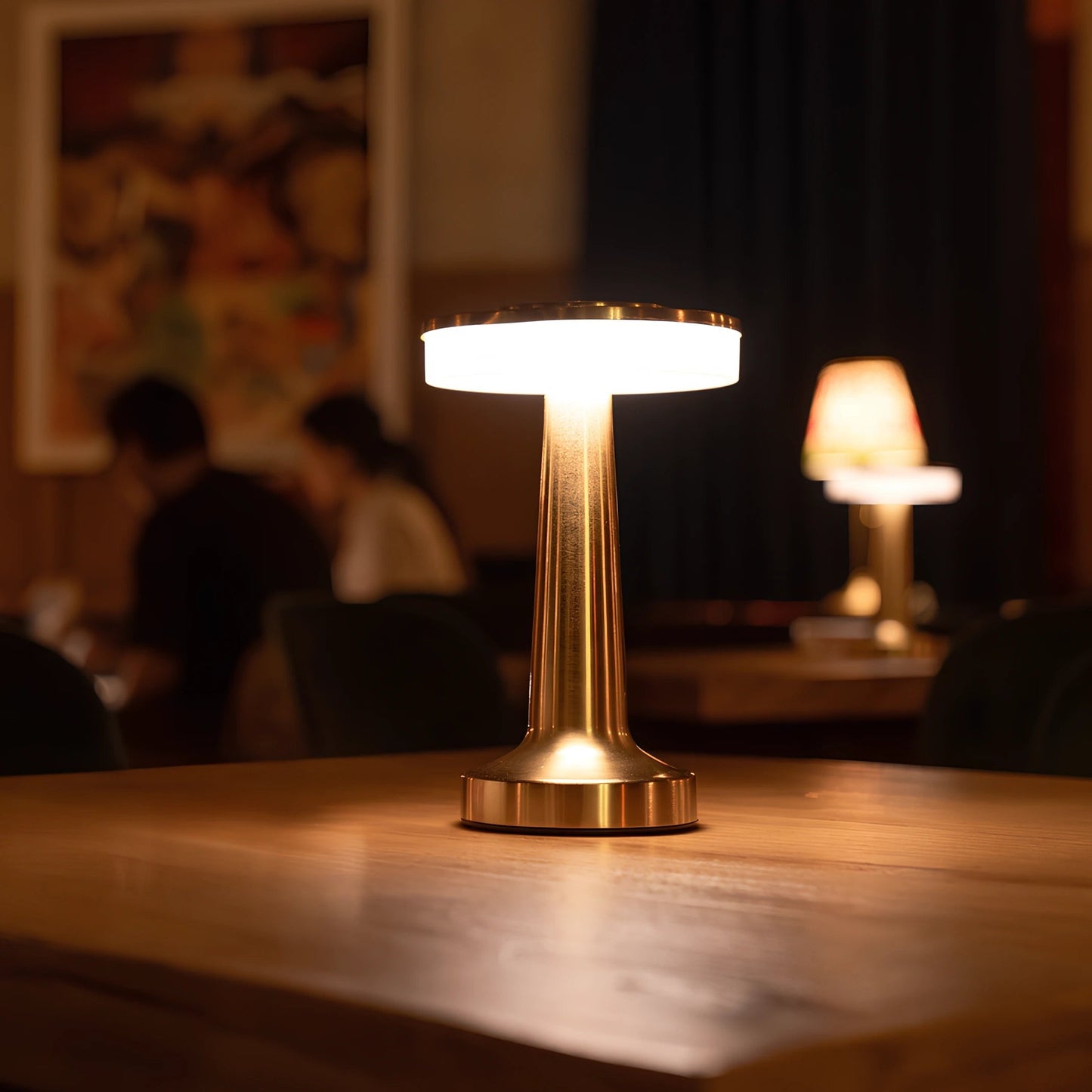 Table Lamp Cordless Metal Rechargeable